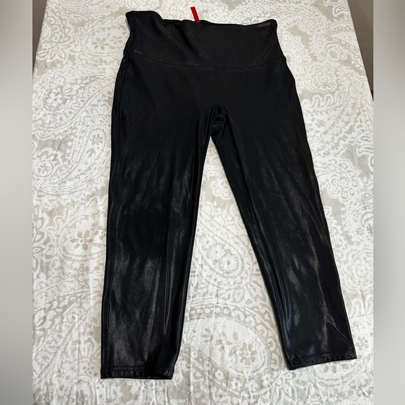 SPANX Black High-Waisted Leggings - Picture 1 of 7